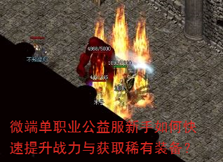 微端单职业公益服新手如何快速提升战力与获取稀有装备? 微端单职业公益服新手如何快速提升战力与获取稀有装备?