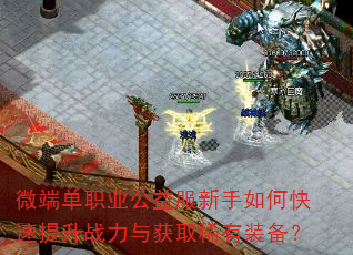 微端单职业公益服新手如何快速提升战力与获取稀有装备? 微端单职业公益服新手如何快速提升战力与获取稀有装备?