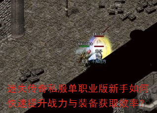 迷失传奇私服单职业版新手如何快速提升战力与装备获取效率? 迷失传奇私服单职业版新手如何快速提升战力与装备获取效率?