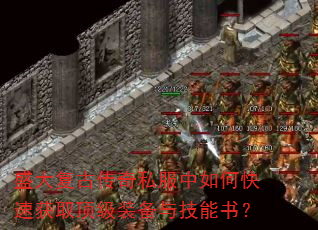 盛大复古传奇私服中如何快速获取顶级装备与技能书? 盛大复古传奇私服中如何快速获取顶级装备与技能书?