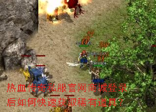 热血传奇私服官网商城登录后如何快速获取稀有道具? 热血传奇私服官网商城登录后如何快速获取稀有道具?