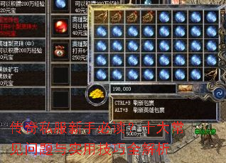 传奇私服新手必读?十大常见问题与实用技巧全解析 传奇私服新手必读?十大常见问题与实用技巧全解析