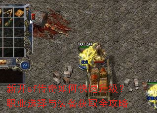 新开sf传奇如何快速升级?职业选择与装备获取全攻略 新开sf传奇如何快速升级?职业选择与装备获取全攻略