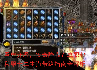 圣兽齐聚,传奇降临?单职业私服十二生肖带路指南全解析 圣兽齐聚,传奇降临?单职业私服十二生肖带路指南全解析