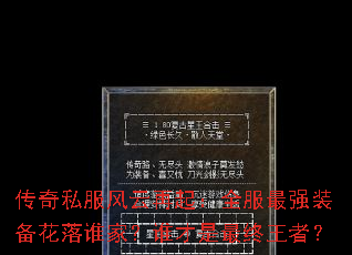 ����˽����������ȫ����ǿװ������˭�ң�˭�����������ߣ�