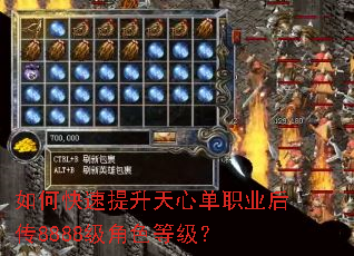 如何快速提升天心单职业后传8888级角色等级? 如何快速提升天心单职业后传8888级角色等级?