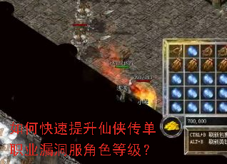 如何快速提升仙侠传单职业漏洞服角色等级? 如何快速提升仙侠传单职业漏洞服角色等级?