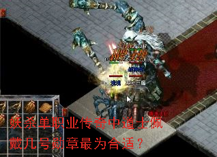 妖杀单职业传奇中道士佩戴几号勋章最为合适? 妖杀单职业传奇中道士佩戴几号勋章最为合适?