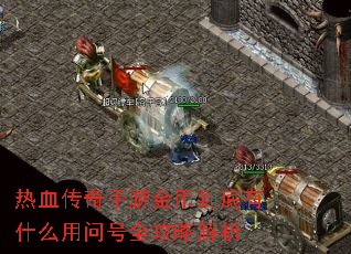 热血传奇手游金币到底有什么用问号全攻略解析 热血传奇手游金币到底有什么用问号全攻略解析