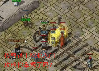 传奇道士职业入门攻略你掌握了吗? 传奇道士职业入门攻略你掌握了吗?