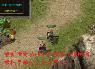 最新传奇私服中打楔蛾不掉麻痹戒指是游戏设定还是BUG? 最新传奇私服中打楔蛾不掉麻痹戒指是游戏设定还是BUG?