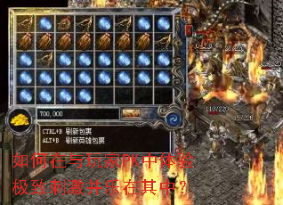 如何在与玩家PK中体验极致刺激并乐在其中? 如何在与玩家PK中体验极致刺激并乐在其中?