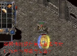 如何快速提升复古合击传奇1.76角色等级与装备? 如何快速提升复古合击传奇1.76角色等级与装备?