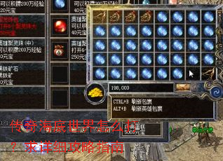 传奇海底世界怎么打?求详细攻略指南 传奇海底世界怎么打?求详细攻略指南