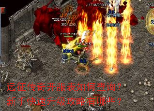 远征传奇开服表如何查询?新手快速升级攻略有哪些? 远征传奇开服表如何查询?新手快速升级攻略有哪些?